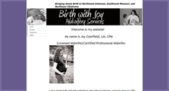 Desktop Screenshot of birthwithjoymidwifery.com